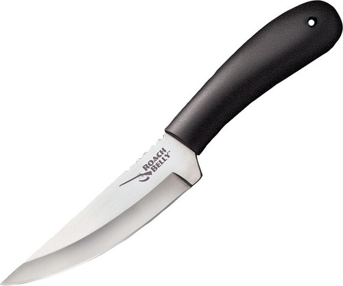 COLD STEEL ROACH BELLY / 8.5" OVERALL / 4.5" BLADE / 2.5MM THICK / 4116SS / 4" POLY HANDLE / SHEATH