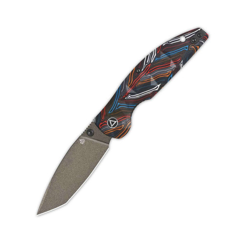 QSP Turtle Punk 14C28N, champagne ceramic coated, Handle: Colorful G10 QS158-A2