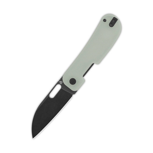 QSP Variant PE Sandvik 14C28N, black stonewash, Handle: Jade G10
