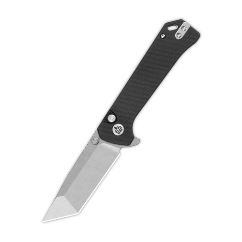 QSP Grebe T Sandvik 14C28N, stonewash, Handle: Black G10 QS148-C1