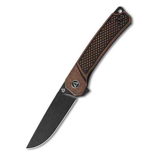 QSP Osprey Sandvik 14C28N, black stonewash, Handle: Copper, stonewash QS139-E2