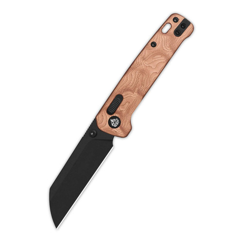 QSP Penguin Glyde 14C28N, black Handle: G10 with copper foil QS130GL-F2