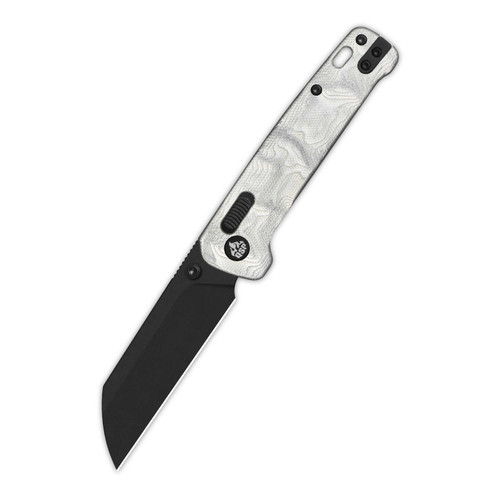 QSP Penguin Glyde 14C28N, black Handle: G10 with aluminum foil QS130GL-G2