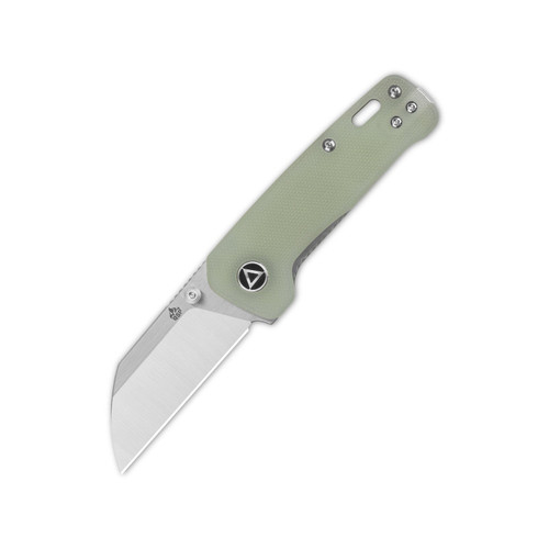 QSP Penguin Mini Sandvik 14C28N, 2 tone satin, Handle: Jade G10 QS130XS-F1