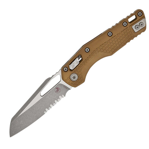 MICROTECH MSI® S/E TRI-GRIP POLYMER DARK EARTH APOCALYPTIC® PARTIAL SERRATED 210T-11APPMDE