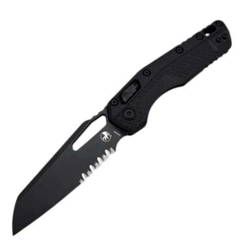 MICROTECH MSI S/E PART SERRATE BLACK TACTICAL 210T-2TPM