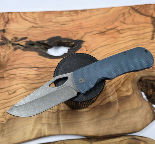 MCNEES KNIVES 3.75 DIXON DIAMOND (BLU-A), STONEWASHED HARDWARE SIMS1T2539