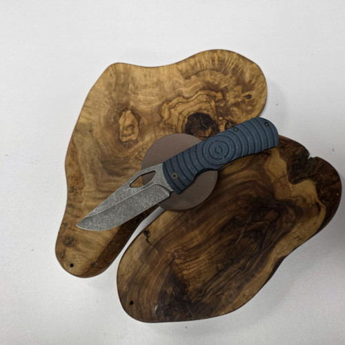 MCNEES KNIVES 3.75  DIXON SHOCKWAVE BLUE, STONEWASHED HARDWARE
