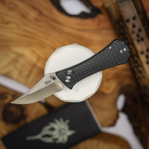 AUXILIARY MANUFACTURING POCKET BOWIE CROSSBAR FOLDER GREY ALUMINUM