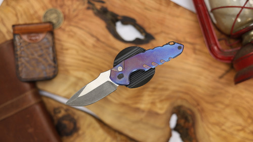 BLACKSIDE CUSTOMS BAD IDEA AUTO, MAGNACUT, FLAMED TITANIUM PRE-OWNED
