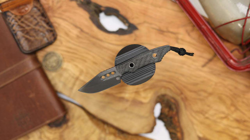 HERETIC KNIVES KOBOLD BOWIE DLC WITH GLOW CARBON FIBER HANDLE H065-6A-GLOCF