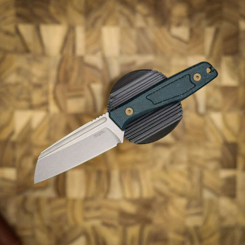 AXIAL KNIVES ALPINE ULTRALIGHT SHEEPSFOOT, MAGNACUT, DENIM MICARTA, STONEWASH CCAXL8