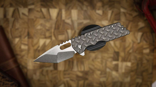 ATTN 2 DETAIL MARK 2 GEN 4 LARGE STONEWASH SATIN, MAGNACUT, HISSATSU COMPOUND GRIND, TITANIUM TREADPLATE, GREY WASH TI CCA2D26-1