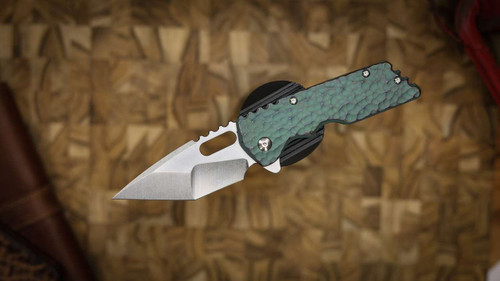 Attn2Detail Mark 2 Gen 4 Large Stonewash Satin, MagnaCut, Hissatsu Compound Grind, Hammered Titanium Shipwreck Anodized