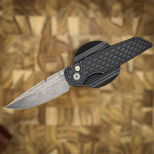 PROTECH KNIVES TR-3 INTEGRTIRY BATTLEWORN REPTILE TEXTURE, ACID WASH BLADE, MAGNACUT, MOSAIC PIN, SERIALIZED OF 150