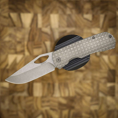 MCNEES KNIVES LITTLE DIXON FRAG 3.25", STONEWASHED HANDLE, BLADE, AND HARDWARE, MAGNACUT SIMS1T2567