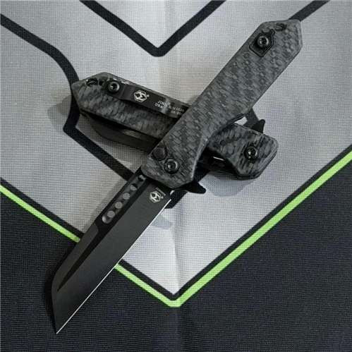 HERETIC KNIVES JINN MANUAL GLOW CARBON FIBER DLC BLADE H213-6A-GLOCF