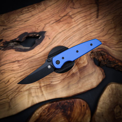 Chaves Knives Disciple  Street  Black  PVD  Linerlock Blue Label Blue G-10 BL  PVD  Drop Point