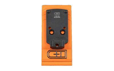 C&H Precision V4, Optic Mounting Plate, For Staccato Duo to the Trijicon RMR, Holosun 407C/507C/508C/508T, C&H COMP/EDC XL, Anodized Finish, Black, Includes Mounting Hardware STID-RH STID-RH