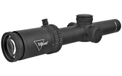 Trijicon Credo 1-4x24mm Second Focal Plane Riflescope with Green MRAD Ranging, 30mm Tube, Matte Black, Low Capped Adjusters CR424-C-2900012 2900012