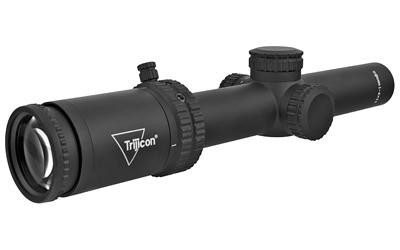 Trijicon Credo 1-4x24mm Second Focal Plane Riflescope with Red MRAD Ranging, 30mm Tube, Matte Black, Low Capped Adjusters CR424-C-2900011 2900011