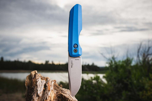 Protech Knives Vero Synapse 2 Blue, Magnamax Stonewash VERO2101-Blue MM