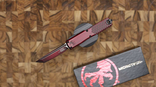 Microtech Ultratech Gen IV Half Tri-Grip Red Abrasion Standard 11234HT-1RDAA