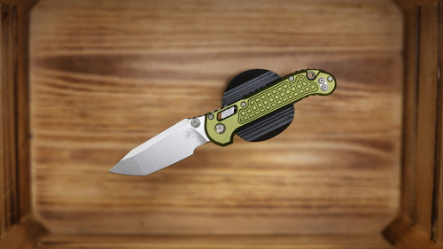 Microtech LUDT Ram-Lok Tanto Stonewash Standard OD Green