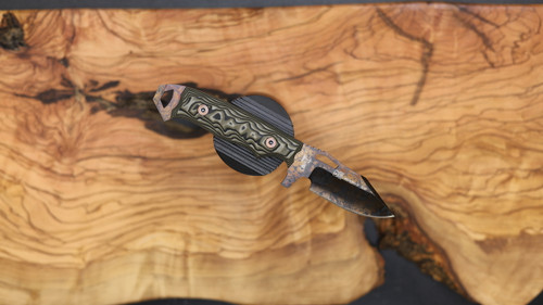Dawson Knives Steadfast - Wildfire / Arid Camo G10
