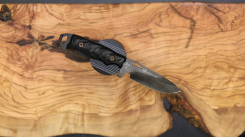 Dawson Knives Nomad - Hamon - Differential Heat Treat / Black G10 / 80CRV2