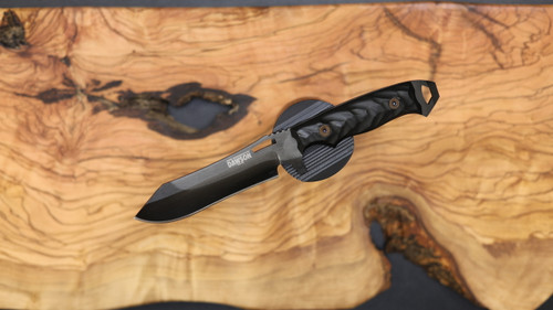 Dawson Knives Wilderness - Hamon - Differential Heat Treat / Black G10