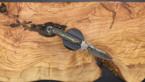 Dawson Knives Smuggler Fixed Blade EDC Knife - G10 Handle - Rainstorm / Arid Camo G10 / 80CRV2