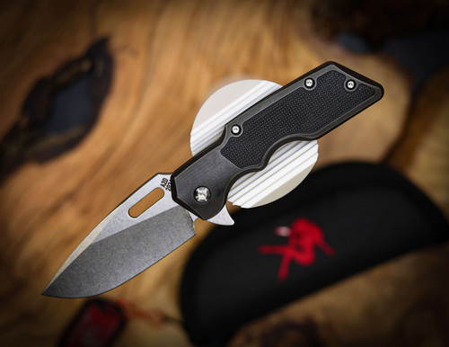 ATTN 2 DETAIL Gen 4 Mark 1 Medium Contoured 20LPI “Inlay” Blackwash Satin Stonewash Drop Point CCA2TD26-8-2