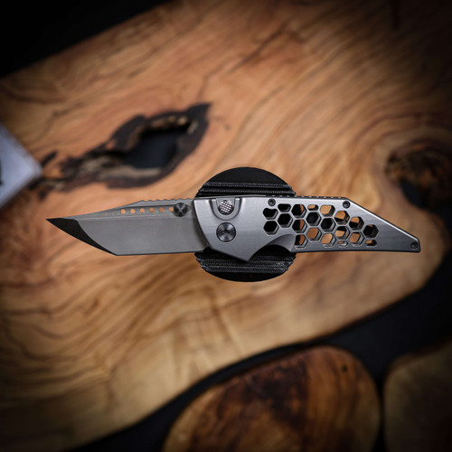 Hypercut Manufacturing Dharma Manual Folding Knife S45VN - Premium Titanium & Zirconium EDC Knife CCHM0289