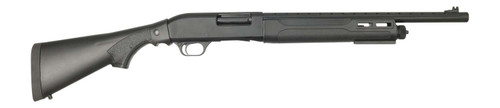 Tokarev USA 21000430 TSP 12 Gauge Pump 3" 4+1 18.50" Black Heat Shield Barrel, Black Drilled & Tapped Aluminum Receiver, Fixed Black Synthetic Stock TSW|197149