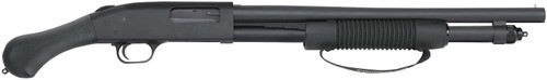 Mossberg 50639 590 Shockwave 12 Gauge Pump 3" 6+1 18.50" Matte Blued Heavy-Walled Barrel, Drilled & Tapped Matte Blued Stainless Steel Receiver, Black Raptor Birdshead Grip TSW|109193