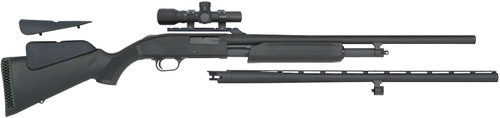 Mossberg 54047 500 Field/Deer Pump 20 Gauge 5+1 3" 26" Vent Rib/24" Slugster Barrels, Matte Blued Metal Finish, Synthetic Dual Comb Stock, Includes Accu-Set Chokes & Dead Ringer 2.5x20mm Scope TSW|109191