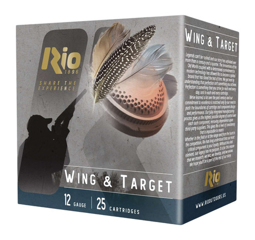 Rio Ammunition WT2875 Wing & Target 12Gauge 2.75" 1oz 7.5Shot 25 Per Box/10 Case TSW|163237