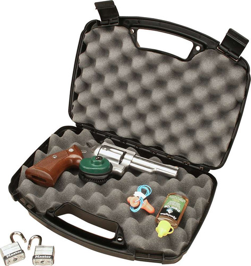 MTM Case-Gard 80740 Single Handgun Case 13" Black Handgun Polypropylene TSW|42456