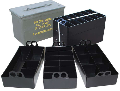 MTM Case-Gard ACO Ammo Can Organizer Insert Black Polypropylene TSW|80240