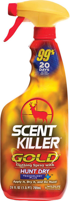 Wildlife Research 1255 Scent Killer Gold Odor Eliminator Odorless Scent 24 oz Trigger Spray TSW|81633