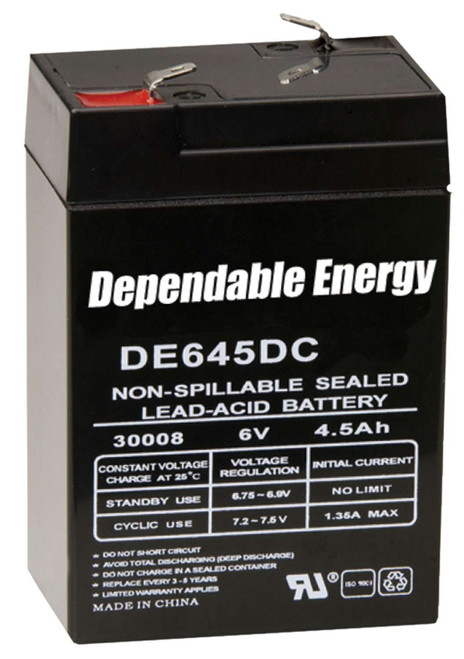 American Hunter DE30052 HR Rechargeable Battery 6 Volt 4.5 AMP TSW|38875