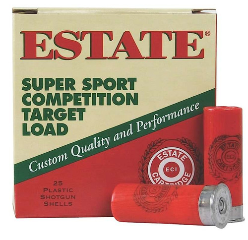 Estate Cartridge SS12H8 Super Sport Competition Target 12Gauge 2.75" 1 1/8oz 8Shot 25 Per Box/10 Case TSW|116740