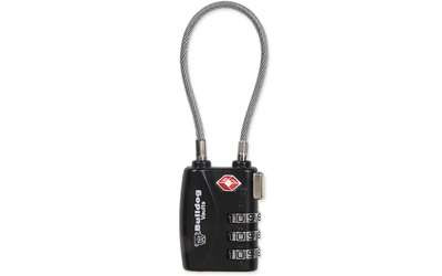 BULLDOG TSA LOCK W/STL CABLE NON-CA RSR|BD8022