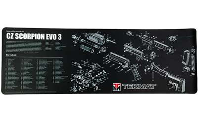 TEKMAT PSTL MAT FOR CZ SCORPION BLK RSR|TEKR36-CZSCORPION