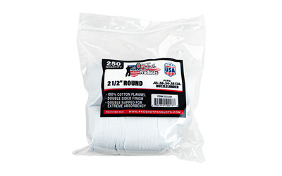 PRO-SHOT PATCH .45-.58CAL 2 1/2" 250