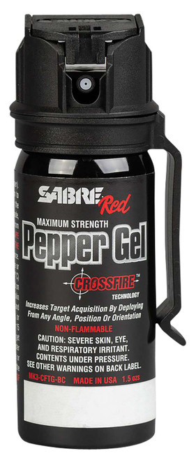 Sabre MK3CFTGBC Crossfire Pepper Gel 18 Bursts Range 18 ft Black TSW|154297