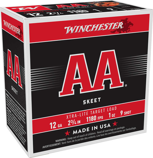 Winchester Ammo AAL129 AA Xtra-Lite 12Gauge 2.75" 1oz 9Shot 25 Per Box/10 Case TSW|116978