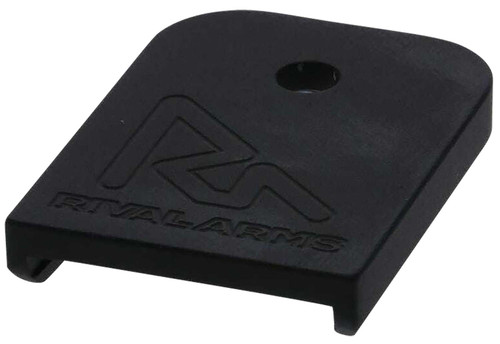 Rival Arms RA70G001A Mag Baseplate 9mm Luger/40 S&W/357 Sig, Compatible w/Glock (except 36/42/43/48), Black Aluminum TSW|124549