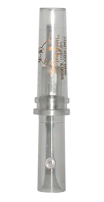 Haydel's Game Calls GHJ Government Hunter Baby Rabbit Open Call Double Reed Baby Cottontail/Jackrabbit Sounds Attracts Predators Clear Acrylic TSW|81047